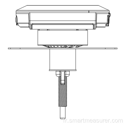 Nouveau thermomètre de barbecue intelligent sans fil à dents bleues pour barbecue fumoir avec deux sondes